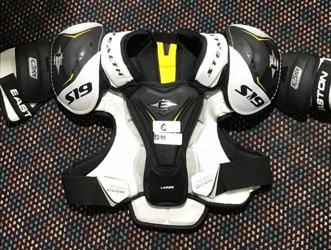 Large Senior Easton S19 Stealth Pro stock Shoulder Pads (New)