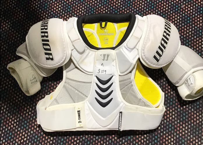 Large Senior Warrior Pro Stock Shoulder Pads (Used)