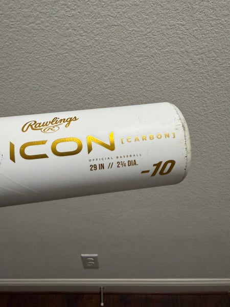 2024 Rawlings Icon Composite USSSA Certified Bat (-10) 19 oz 29" (Used)