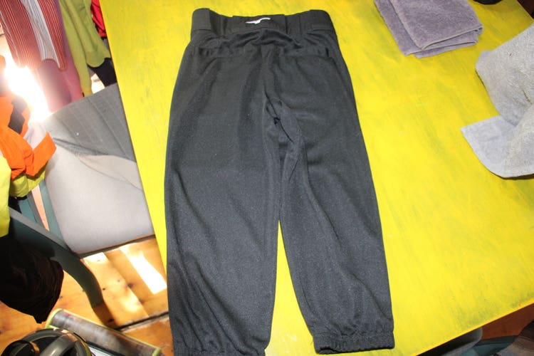 Black Kid's Medium Youth Mizuno Game Pants (New)