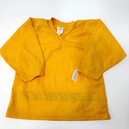 Used Yellow Bauer Mesh Practice Jersey | Junior Small | BH552