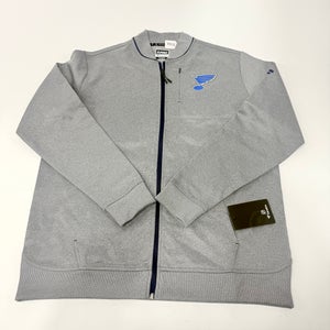 New Grey Fanatics Full Zip | STL Blues | XL | X502