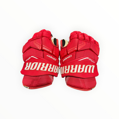 Used Warrior QRE PRO Junior Gloves Red 12" 11375-S000377006