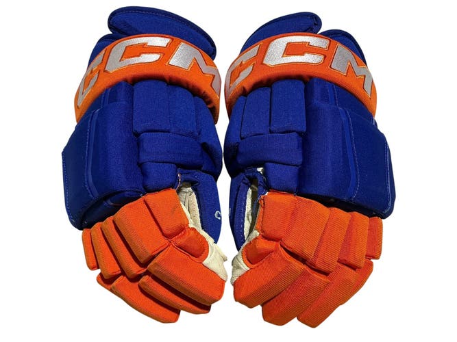 CCM HG97 Hockey Gloves Oilers Pro Stock 15” (Used) 3971