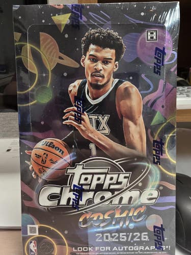 2025-26 Topps Chrome Cosmic NBA Basketball Hobby Box Factory Sealed IN HAND