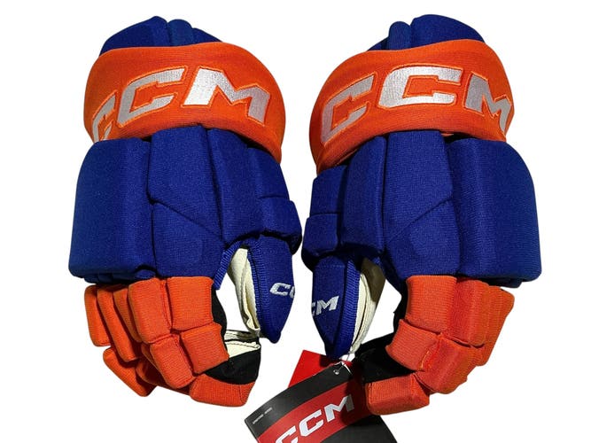 CCM HGTKPP Hockey Gloves Oilers Pro Stock 13” (New) 5917