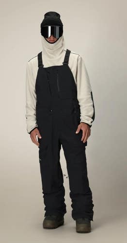 686 25/26 DISPATCH GORE-TEX SNOWBOARD-SKI BIB PANTS, BLACK. XL, NEW