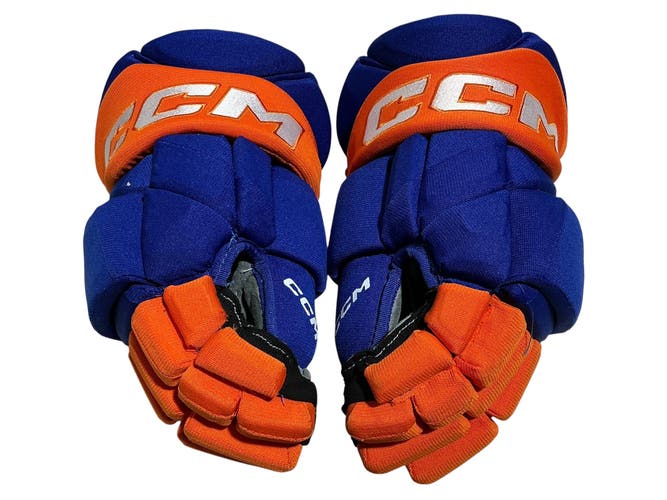 CCM JetSpeed FT1 Hockey Gloves Oilers Pro Stock 14” (Used) 1259
