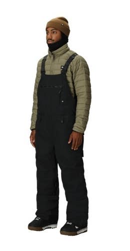 686 25/26 HOT LAP SNOWBOARD-SKI BIB PANTS, BLACK, SM, NEW