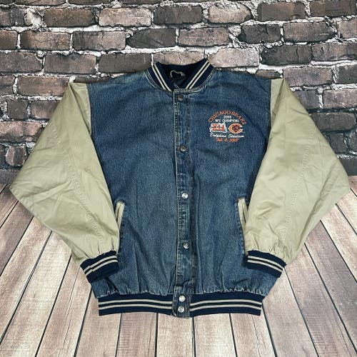 Vintage Chicago Bears 2006 NFC Champions Super Bowl XLI Denim Jean Jacket XL