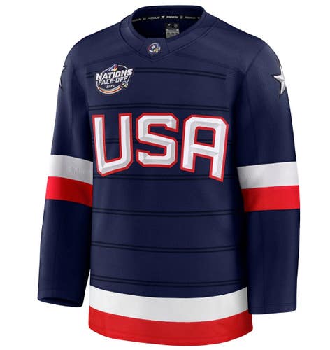 Fanatics Team USA 4 Nations Face Off 2025 NHL Premium Jersey NWT Size 54