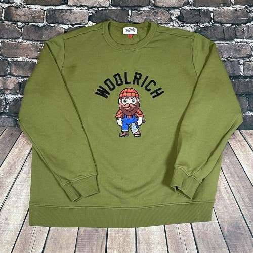 Woolrich x Target Lumberjack Embroidered Graphic Print Sweater Sweatshirt XXL