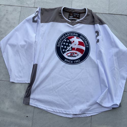 White XL Men's Troy Lee Designs Jersey (Used)