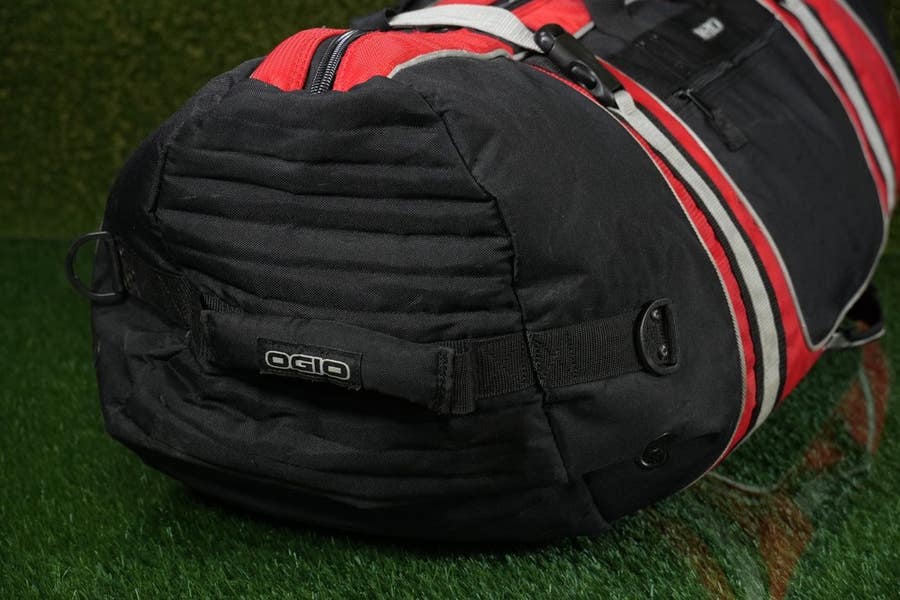 OGIO Straight Jacket Golf Travel Bag Red / Black Rolling Wheeled