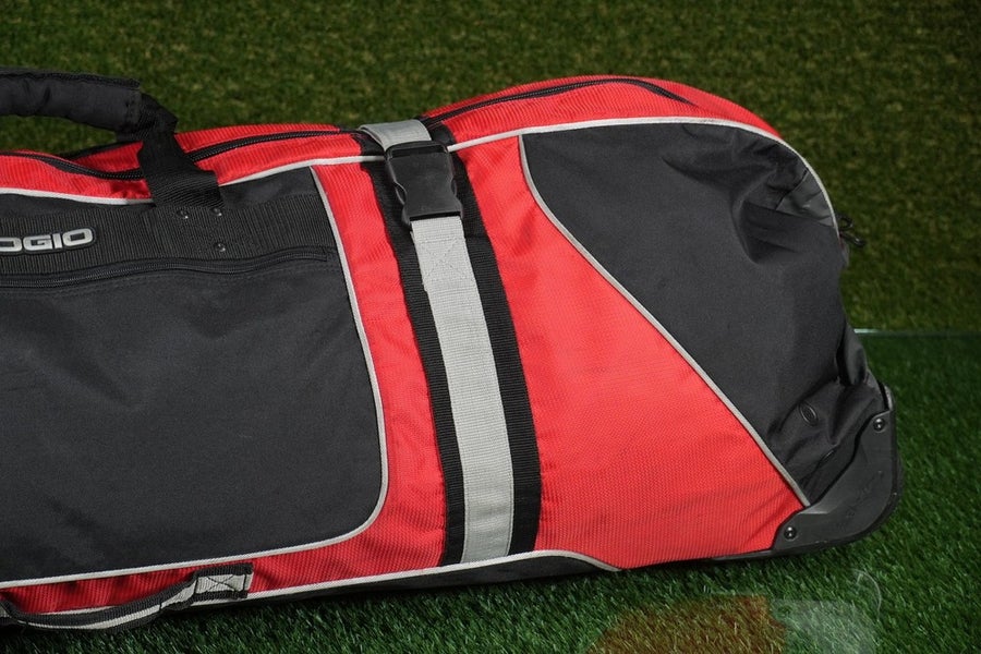 OGIO Straight Jacket Golf Travel Bag Red / Black Rolling Wheeled