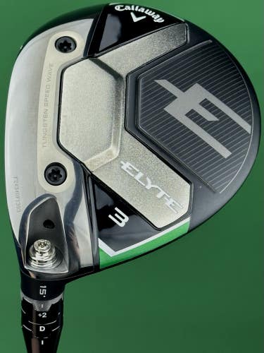 Callaway Elyte Fairway 3-Wood 3W 15* LEFT Hand Regular Vanquish 5R RH MINT!