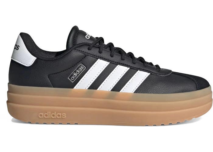 Size 7 - adidas VL Court Bold Black Cloud White (Women's) IH3081