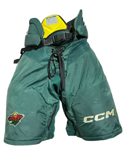 Wild Senior Medium CCM HPTKXP Hockey Pants Pro Stock (Used) 14973