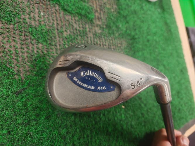 Callaway Golf Steelhead X-16 Sand Wedge SW Graphite Shaft 54 Degree Firm Flex