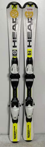 Kid's HEAD 107cm All Mountain SuperShape Team Skis With Head LRX 4.5 Bindings (Used)(SY2981)