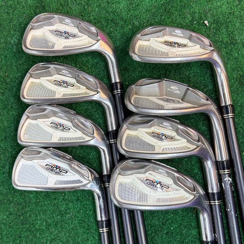 Cobra AMP Cell 5-9irons PW, SW, GW Iron Set Senior Lite Flex RH 53g 8 Golf Clubs