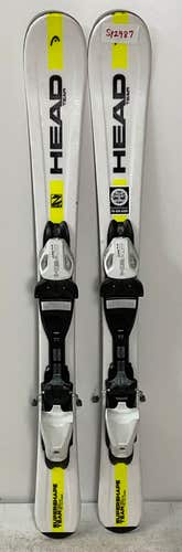 Kid's HEAD 97cm All Mountain SuperShape Team Skis With Head LRX 4.5 Bindings (Used)(SY2987)