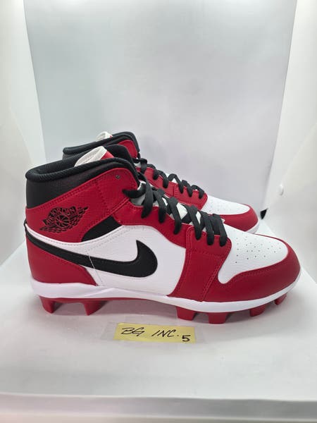 Air Jordan 1 Retro MCS \'Chicago\' Mens Baseball Cleats Size 13 Red/Black NEW s-l400.jpg main image 4