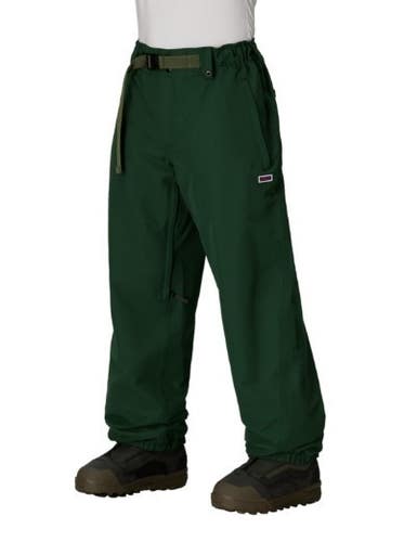 686 25/26 DOJO SNOWBOARD PANTS, MOSS GREEN RIPSTOP, MD, NEW