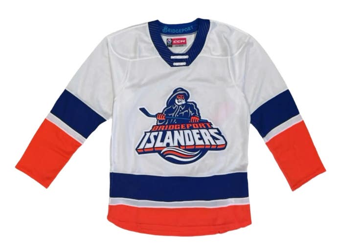CCM AHL Bridgeport Islanders Men's Away Fisherman Jersey Size XL NWT