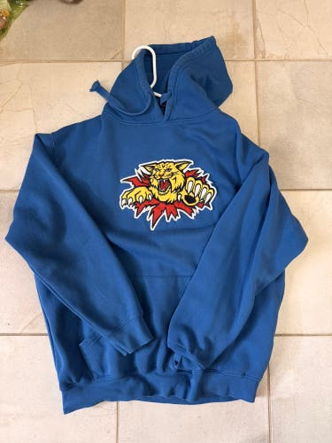 Moncton Wildcats QMJHL Blue Hoodie – Size Large
