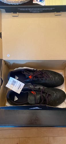 Black Men's Size M 10.5 (W 11.5) Adidas Cleats (New)