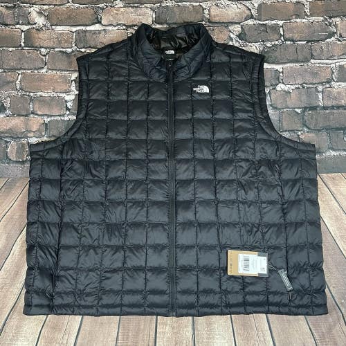 The North Face Thermoball Eco Vest 5X Men Black Nylon Shell Puffer Vest NWT $180