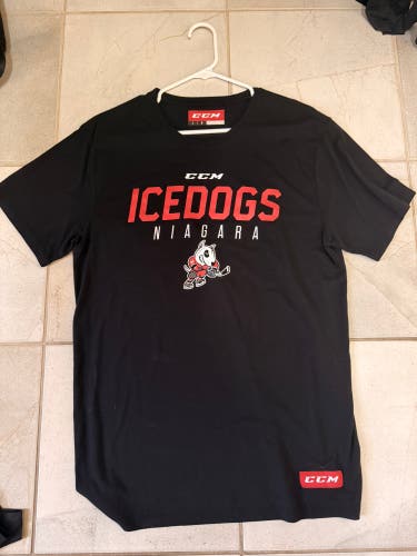 CCM Niagara Ice Dogs OHL Player-Issued T-Shirt – Size Large