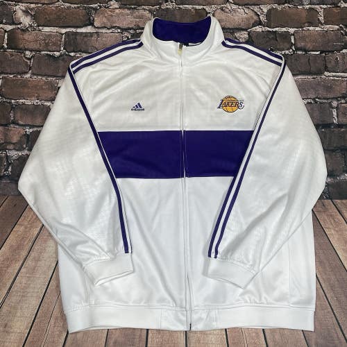 Vintage 2000s Adidas Los Angeles Lakers Warm Up Track Jacket Mens Size XL Rare