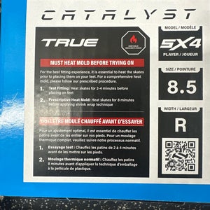 2024 True Catalyst 5x4 Hockey Skates Regular Width 8.5 (New)