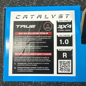 2024 True Catalyst 3x4 Hockey Skates Size 1 (New)