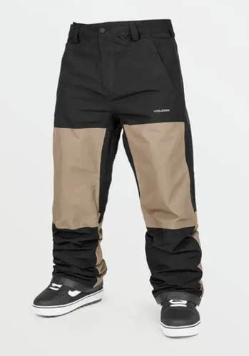 VOLCOM 25/26 DUA GORE-TEX SNOWBOARD PANTS, MOSS, LG, NEW