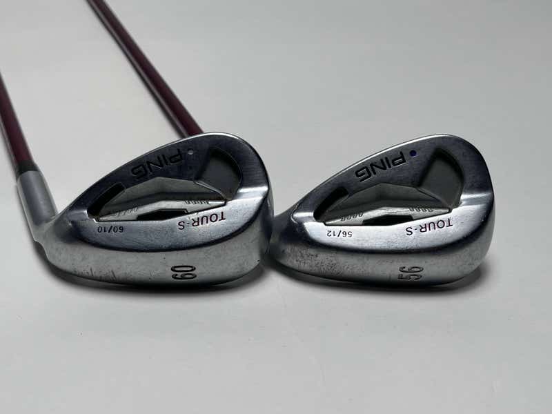 Ping TourS Chrome Wedge Set 56*12 | 60*10 PurpleDot 1.5* Flat TFC