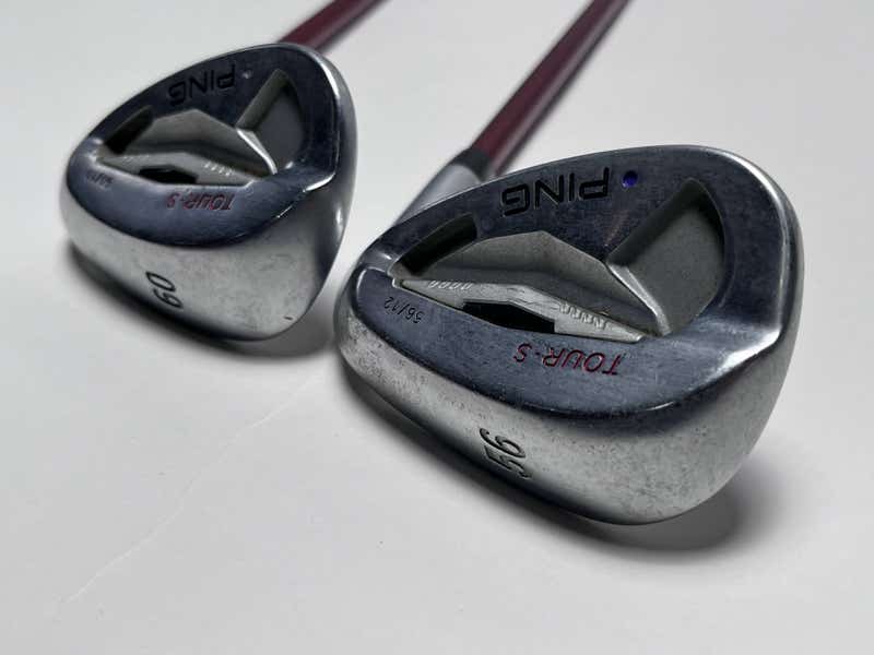 Ping TourS Chrome Wedge Set 56*12 | 60*10 PurpleDot 1.5* Flat TFC