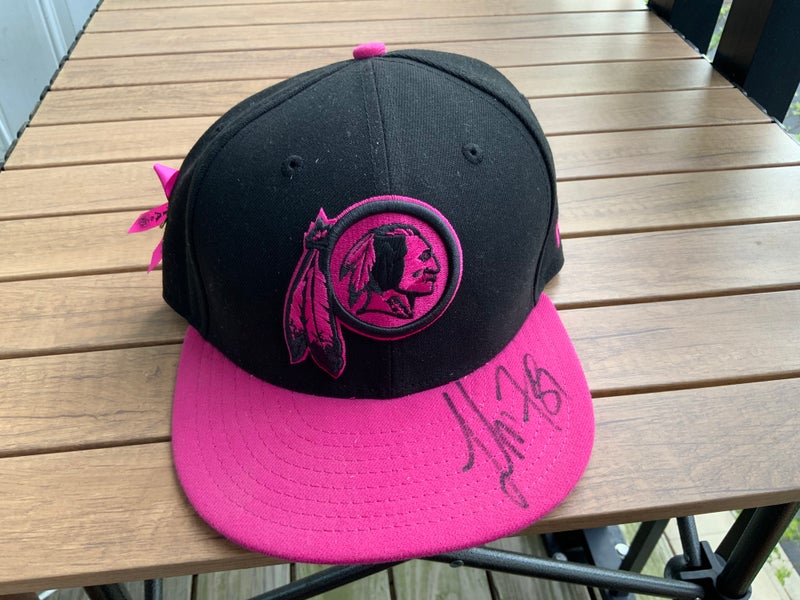 New Era Think Pink Official Washington Redskins SnapBack Signed by London Fletcher #59