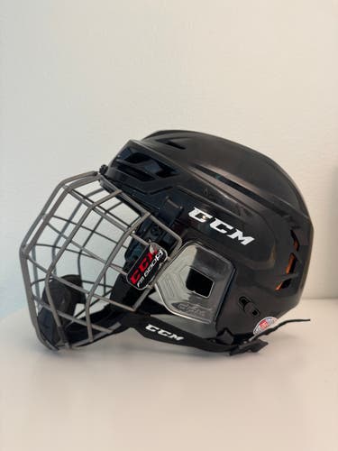 CCM Tacks 710 Hockey Helmet Combo - Black - Small - With Cage