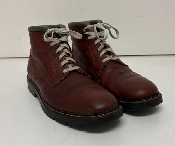 H.S. Trask & Co. High-Quality Brown Leather Ankle Boots US Men's 13 Narrow
