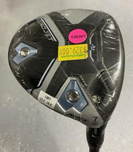 Cobra AEROJET MAX 24.5 #7 Fairway Wood 40.5" MAMIYA HELIUM 4F1 Ladies Flex RH