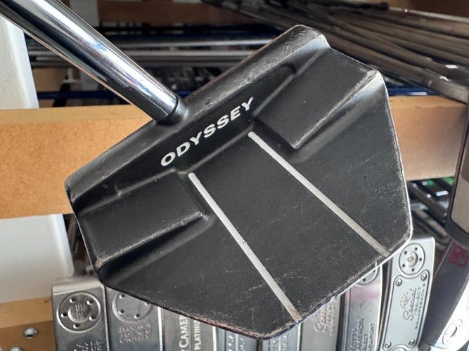 Odyssey Oworks Black 2m Center Shaft 37" Mallet Putter Red Winn Grip 0706
