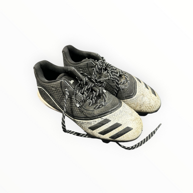 Used Adidas BB/SB Cleats Black And White Junior 05 11375-S000364943