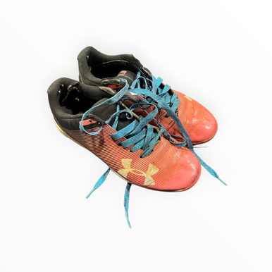 Used Under Armour BB/SB Cleats Pink Junior 04 11375-S000366097