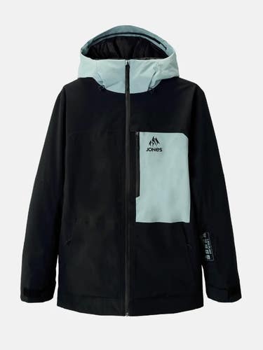 JONES MTN SURF INSULATED RECYCLED SNOWBOARD JACKET, STEALTH BLACK. SM. NEW