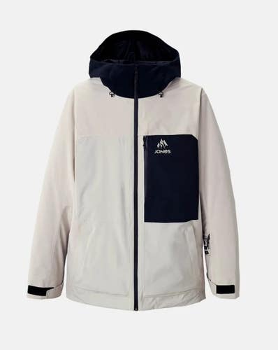 JONES MTN SURF INSULATED RECYCLED SNOWBOARD JACKET, SMOKE GREY. LG. NEW
