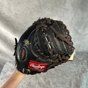Black Rawlings Highlight Series RH Catcher's Baseball Glove 31.5" (Used)