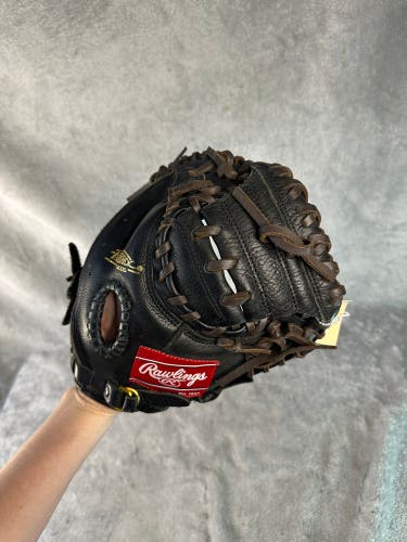 Black Rawlings Highlight Series RH Catcher's Baseball Glove 31.5" (Used)